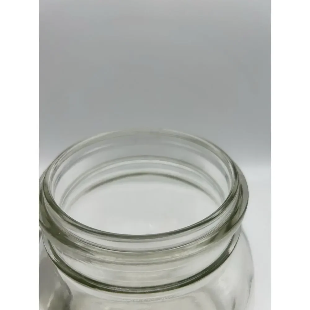 Ball Half Gallon 64 oz / 2 qt Glass Storage Canister Stainless Lid Mason Jar